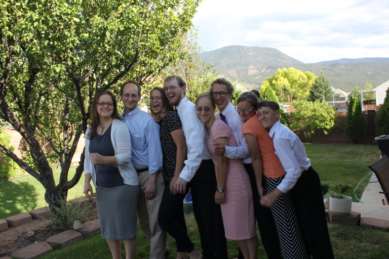 English teacher with family